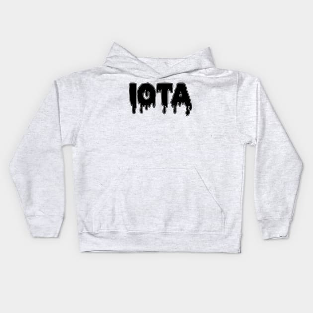 Drippy Iota Kids Hoodie by lolosenese